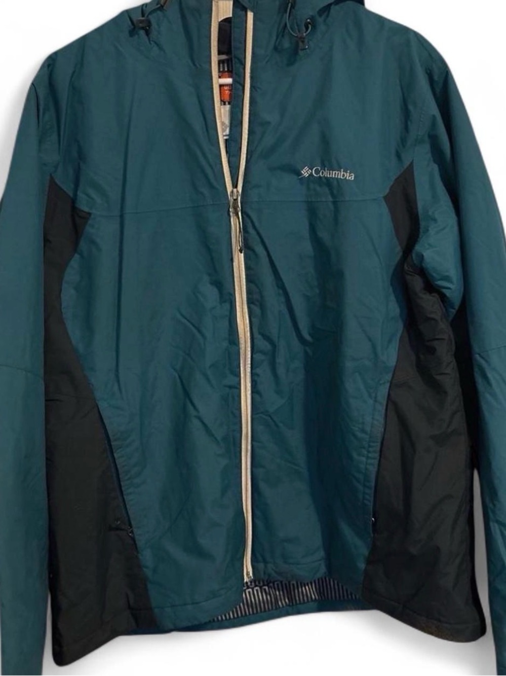 Columbia Teal Heavyweight Rain Jacket | Waterproof Outdoor Shell